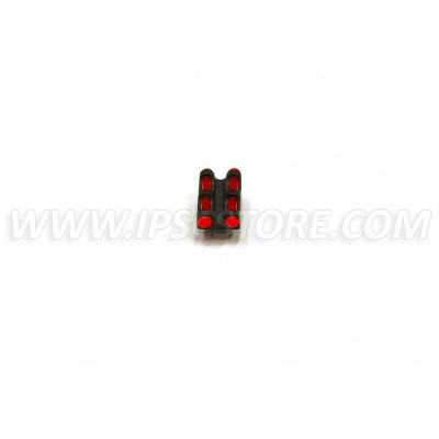 LPA MF30R/MF29R Twin Front Sight Red for Shotgun with Fiber Optic