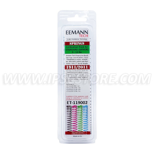 Eemann Tech Recoil Springs Calibration Pack STANDARD CLASSIC MINOR for 1911/2011