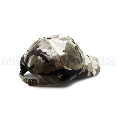 Tactical Cap with One Velcro, Green Camo