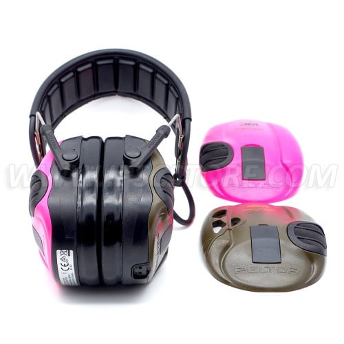 3M™ PELTOR™ SportTac™ Hearing Protection Pink/Green MT16H210F478RE