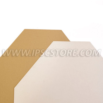 Cardboard IPSC Target TAN/WHITE 10 pcs./ Pack