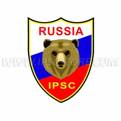 Наклейка IPSC Россия - 9см