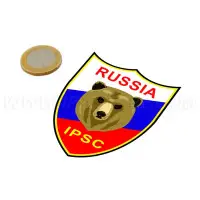 IPSC Russia Sticker - 9cm