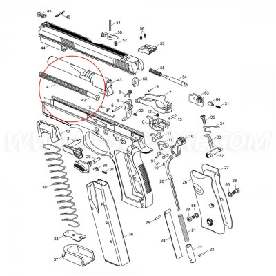 CZ SP-01 Recoil Spring Guide