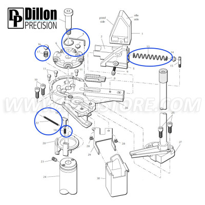 Комплект Пружин Eemann Tech для Dillon XL650/XL750