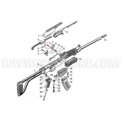 Molot Vepr 12ga VPO-205 Trigger Kit Pin 0-25