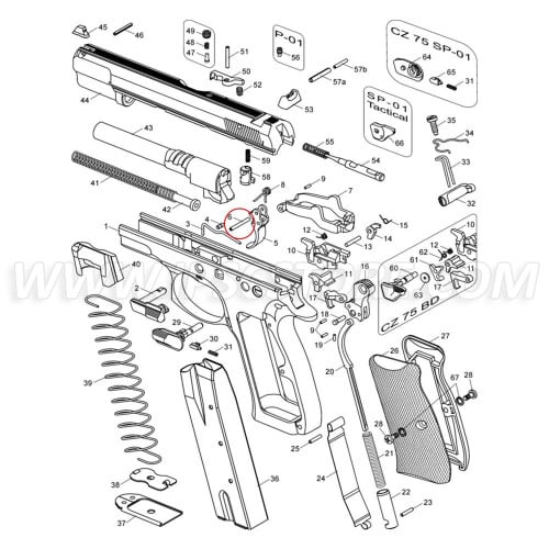 Eemann Tech Competition Trigger Pin for CZ