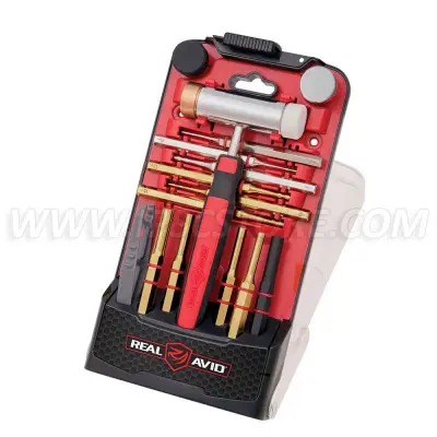 REAL AVID AVHPS-B Accu-Punch Hammer & Pin Punch Set - Brass