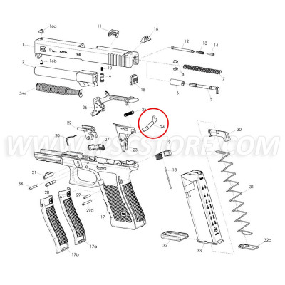 Eemann Tech Trigger Pull Connector for GLOCK