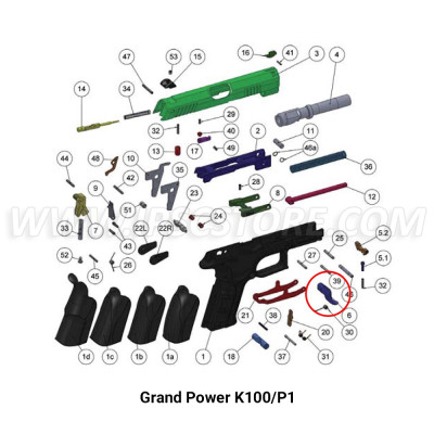 Grand Power Trigger Sport Serrated for K100
