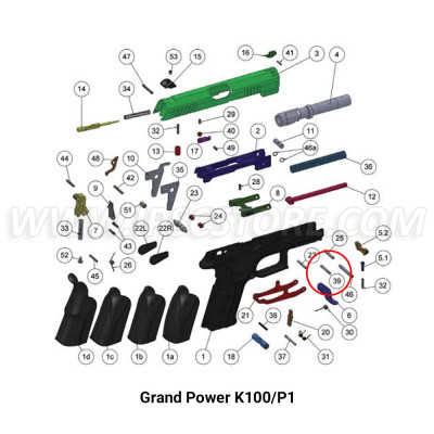 Grand Power Trigger Pin for K100
