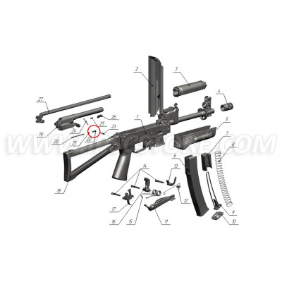 Custom Guns 01394 Firing Pin Spring for Saiga-9
