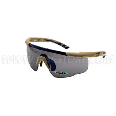 Óculos com Armação Cinza com Lentes Preta/Transparente/Amarela Wiley X 308T SABER ADV.