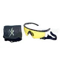 Wiley X 300 SABER ADV. Yellow Matte Black Frame w/Bag Glasses