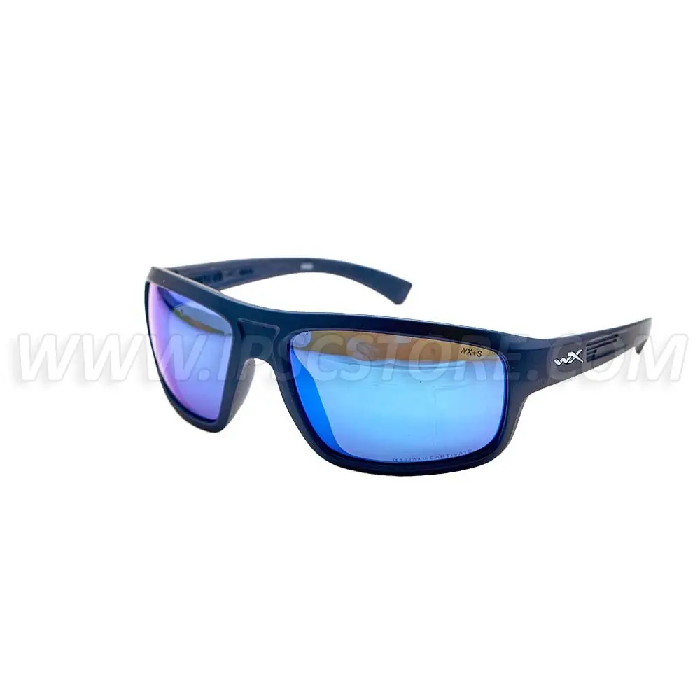 Wiley X ACCNT09 CONTEND Captivate Blue Mirror Matte Graphite Frame Glasses