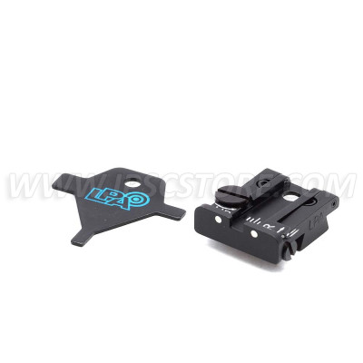 LPA TPU86BZ30 Adjustable Rear Sight with White Dots for CZ 75 SP01, CZ SHADOW 2