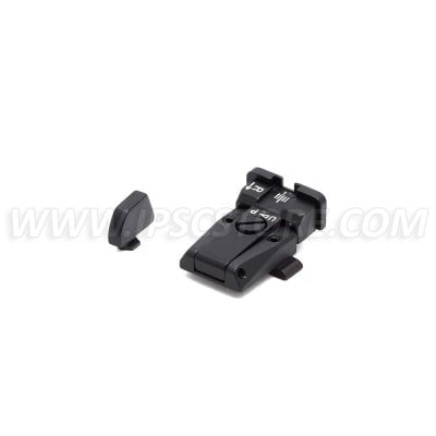 LPA SPR36GL30 Adjustable Sight Set for GLOCK with White Dots