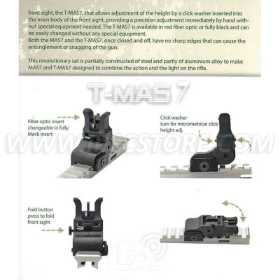 LPA MAS7 & T-MAS7 Folding Adjustable Set for Assault Rifles