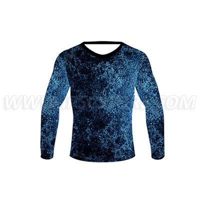 DED Competition Long Sleeve Compression T-Shirt - Blue