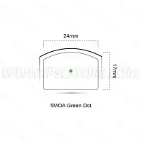 Vector Optics SCRD-G43 Frenzy-S 1x17x24 IP67 3MOA Green Dot Sight
