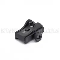 LPA BAR11WD7 Tacca di mira regolabile per Shotgun con sistema di montaggio su Slitta Picatinny con Hole Ghost Ring diametro 2mm