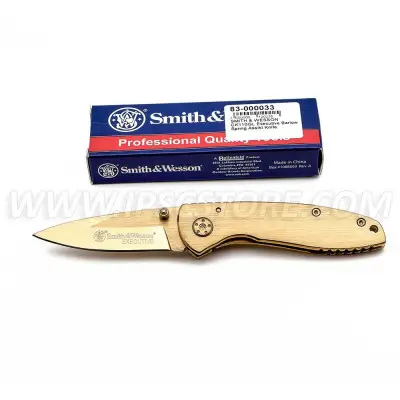 SMITH & WESSON CK110GL Executive Barlow Spring Assist Knife