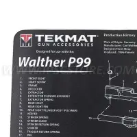 Alfombrilla de Limpieza para Pistolas Walther P99 Tekmat