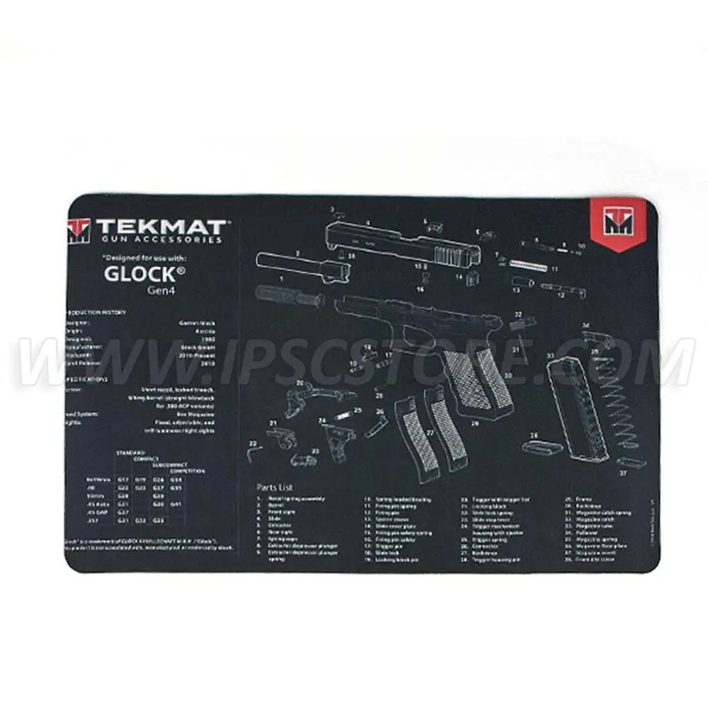 Коврик для чистки оружия Tekmat Glock Gen 4