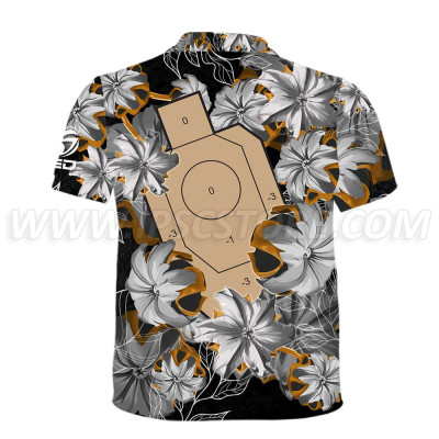 DED Black Bullet Floral IDPA Target T-Shirt