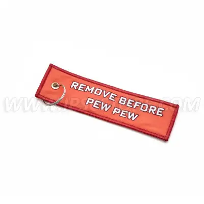 DED "Remove Before PEW PEW" Key Chain