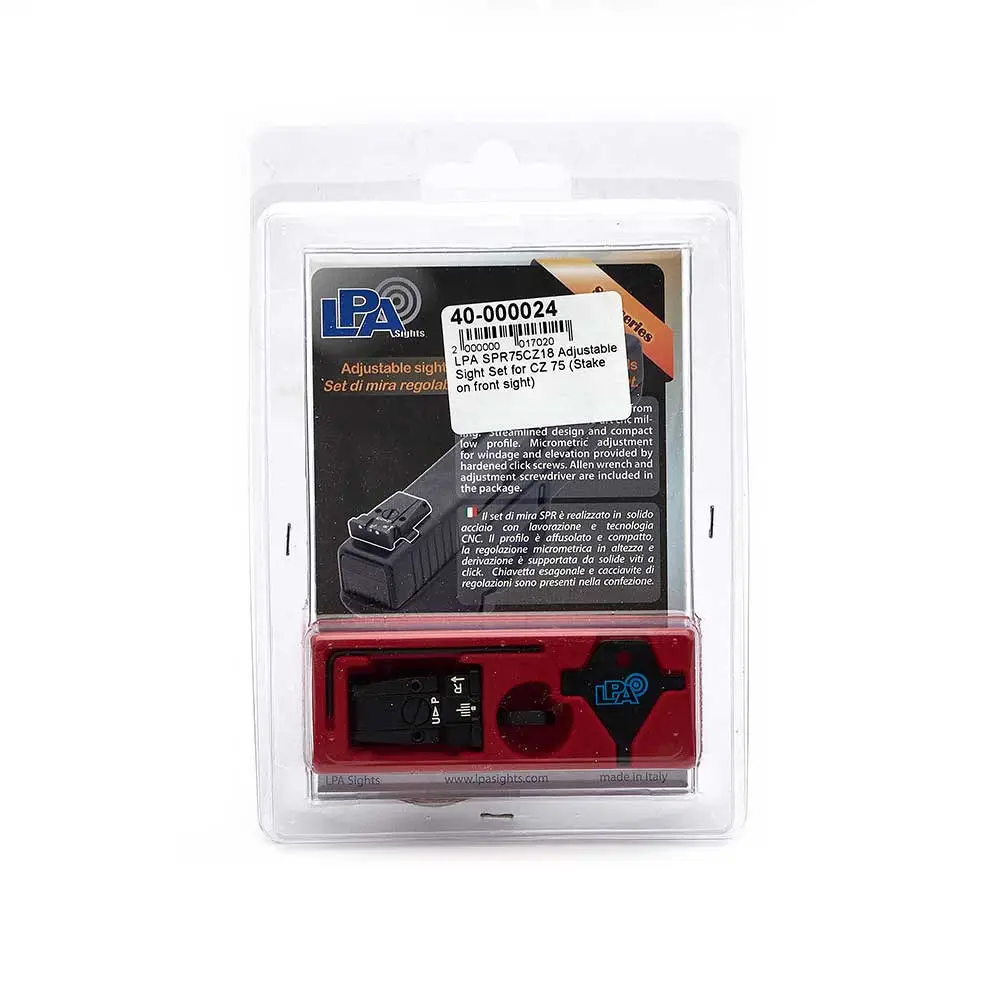 High-Quality LPA SPR75CZ18 Adjustable Sight Set for CZ 75