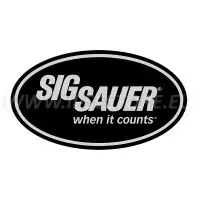 SigSauer Sticker Black, 140x85mm