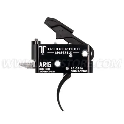 Gatillo TriggerTech AR15 1 Etapa Adaptable Pro Curvado Negro