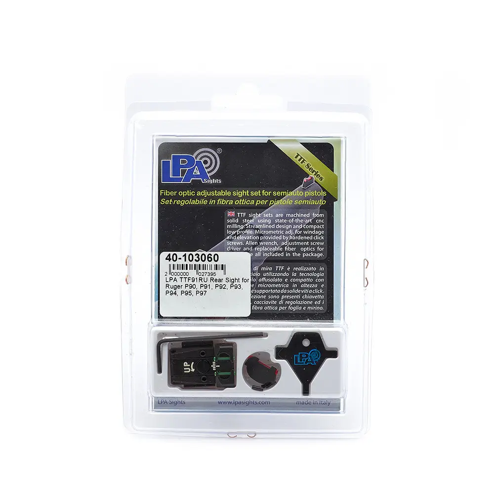 T91 Rear Sight High Quality LPA TTF91RU Rear Sight for Ruger P Series | Eemann.tech