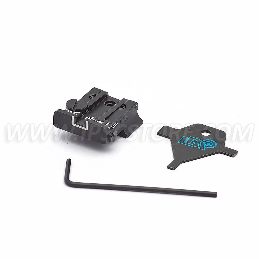 LPA TPU91SW18 Adjustable Rear Sight for SW Cal 9 40 3rd gen 1911 E Cal45 To repl Novak FXD