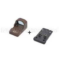 COMBO Vector Optics SCRDF19II Frenzy Red Dot Sight Coyote FDE  Red Dot Mount for CZ