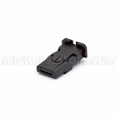 LPA TRT92BW30 Adjustable Rear Sight for CZ 75 Tactical Sport with White Dots