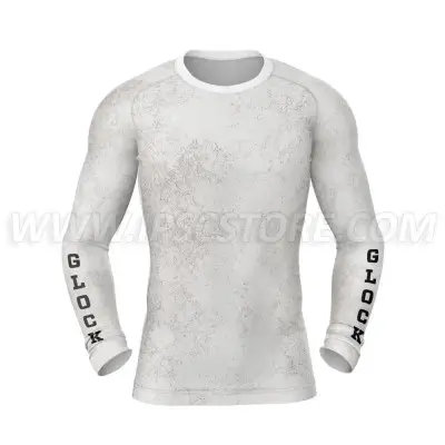 DED GLOCK Competition Long Sleeve Compression Tshirt White