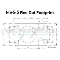 Ponto Vermelho Vector Optics SCRD49 FrenzyS 1x16x22 Engineering Polymer AUT