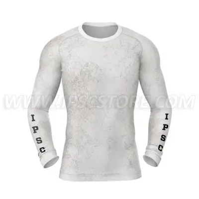 DED IPSC Competition Long Sleeve Compression Tshirt White