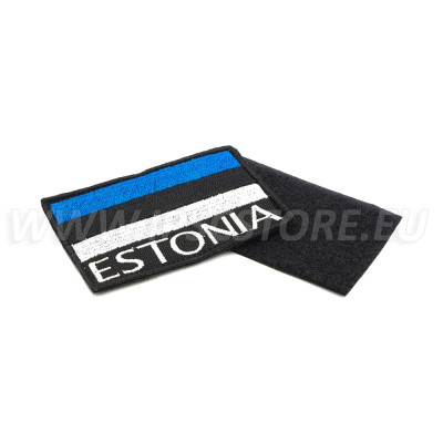 Estonian Flag Velcro Patch, Hook-and-Loop