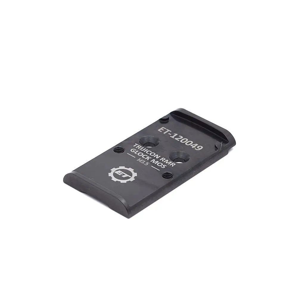 Eemann Tech Trijicom RMR Adapter for Glock MOS - Black Steel Mount