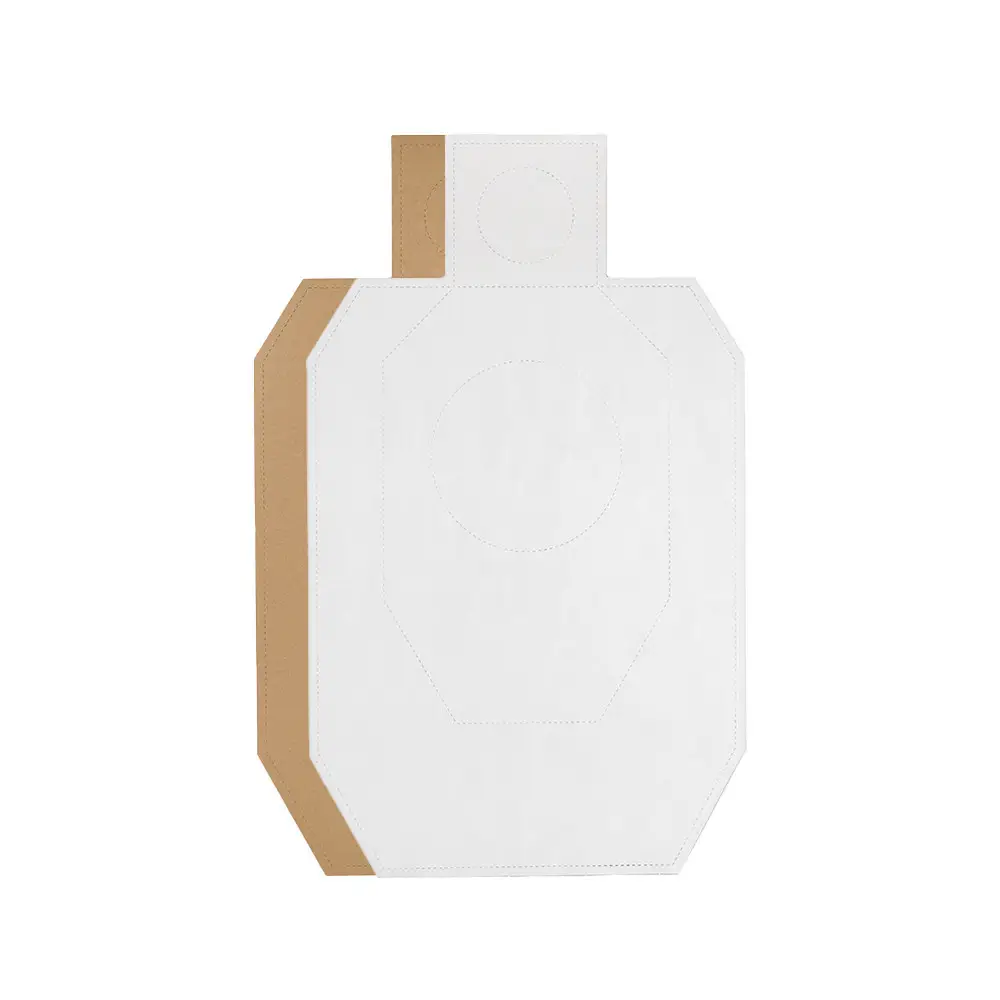 Tan Target Eemann Tech Waterproof IDPA Target TAN/WHITE - 50 pcs Pack | Durable ...