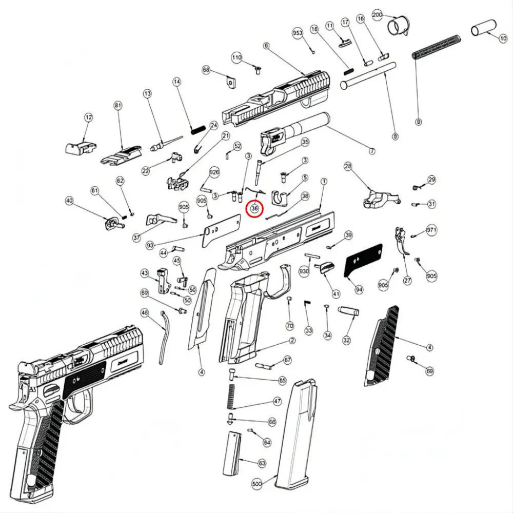 Phoenix Trigger Bar Spring – Catalogue 36