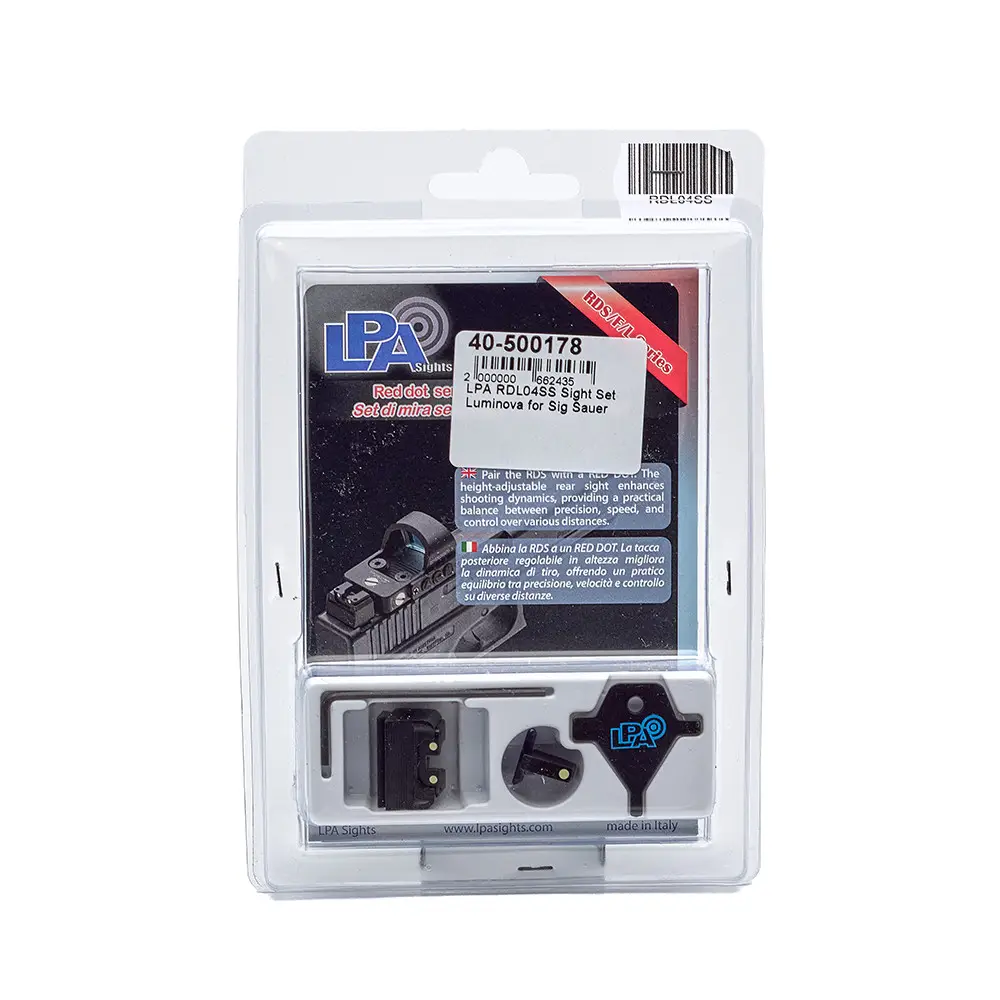 LPA RDL04SS Luminova Sight Set for Sig Sauer | Precision Upgrade